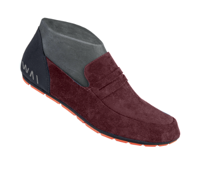 BURGUNDY DEER LOAFERS