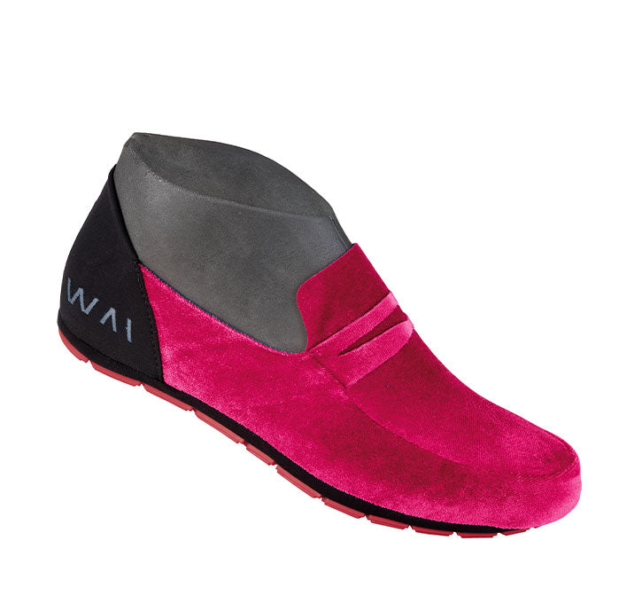 MOCASSIN VELVET RED